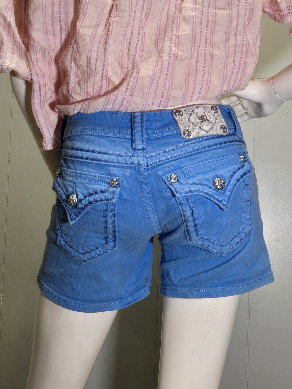 Miss Me Blue Jean Shorts Size 27